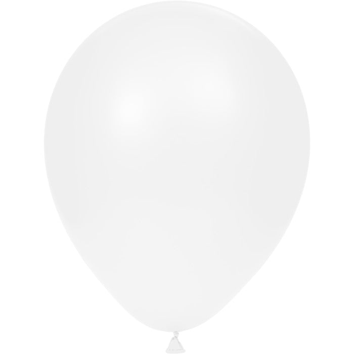 Bulk White Latex Balloons (180 per Case)