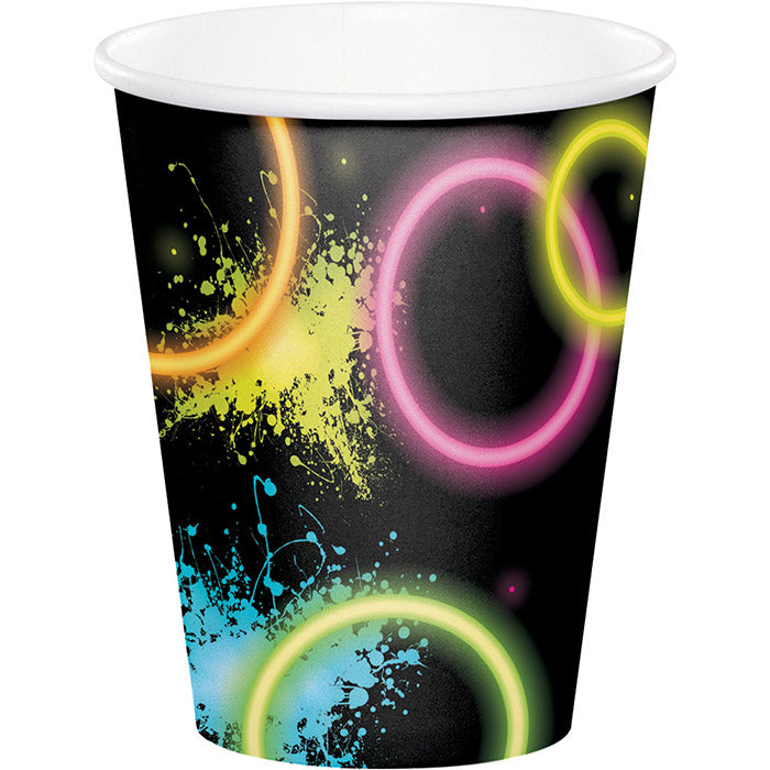 Bulk Glow Party 9 oz Hot & Cold Paper Cups (96 per Case)