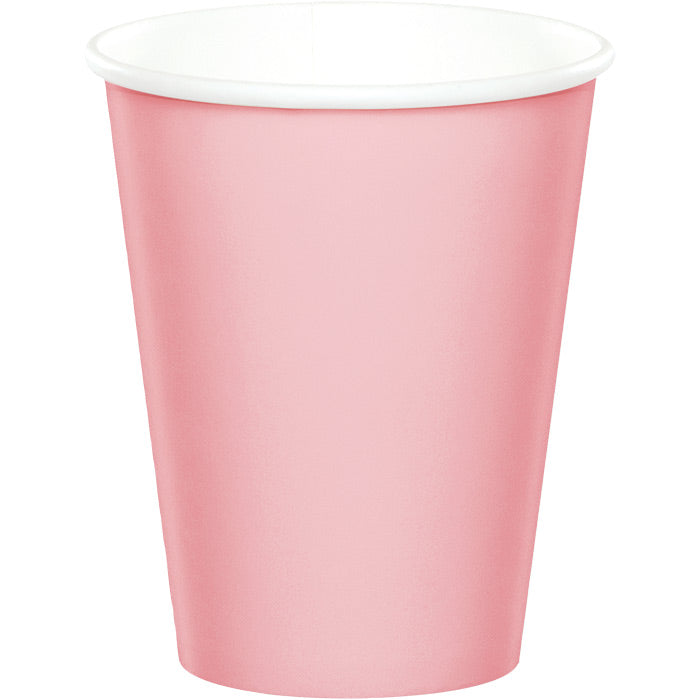 Bulk Classic Pink 9 oz Hot & Cold Paper Cups (240 per Case)