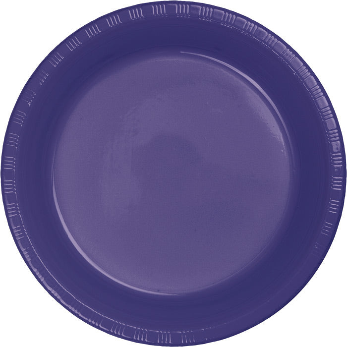 Bulk Purple 6.75 inch Plastic Dessert Plates (240 per Case)