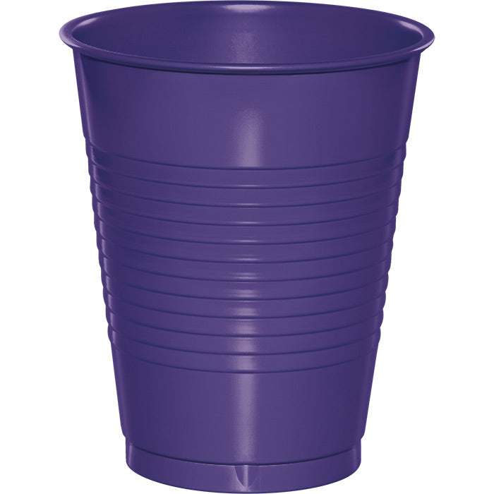 Bulk Purple 16 oz Plastic Cups (240 per Case)