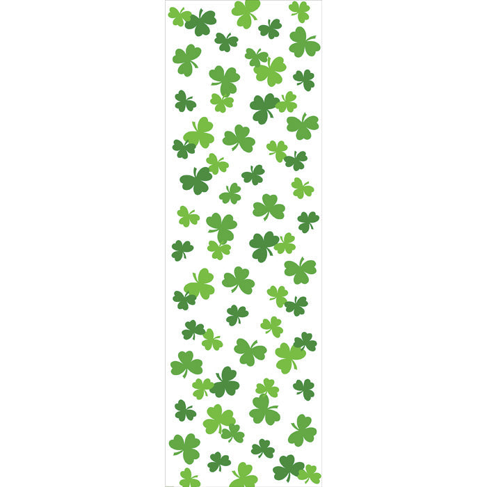 Bulk Shamrock Plastic Table Covers (12 per Case)