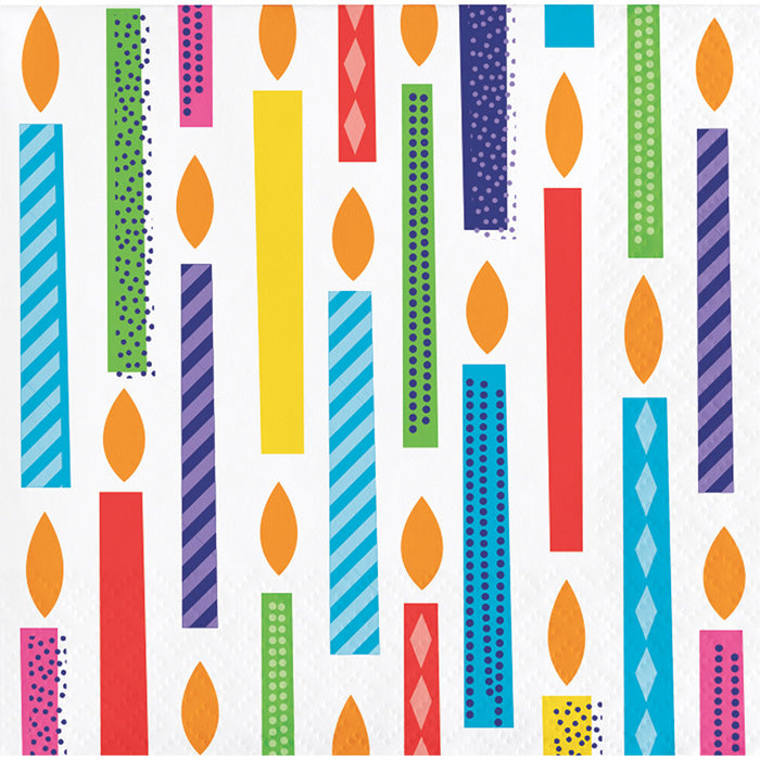 Bulk Bright Birthday Beverage Napkins (192 per Case)