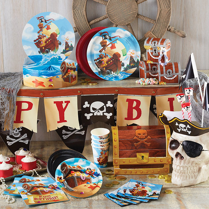 Bulk Treasure Island Pirate Paper Cups (96 per Case)