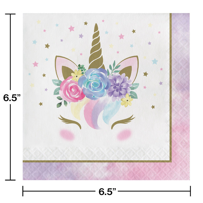 Bulk Unicorn Pastel Baby Shower Luncheon Napkins (192 per Case)