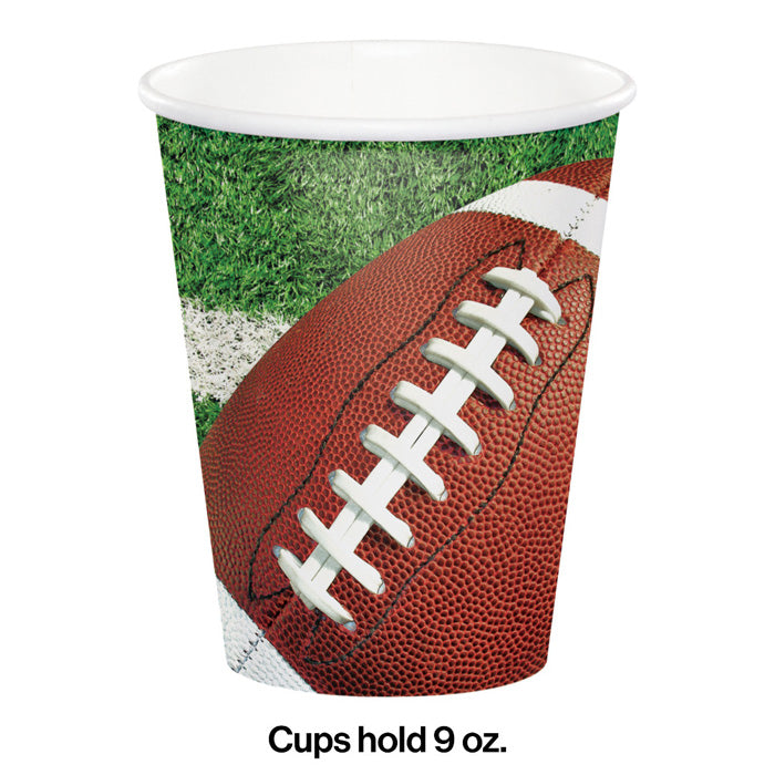 Bulk Football Party Paper Cups (96 per Case)