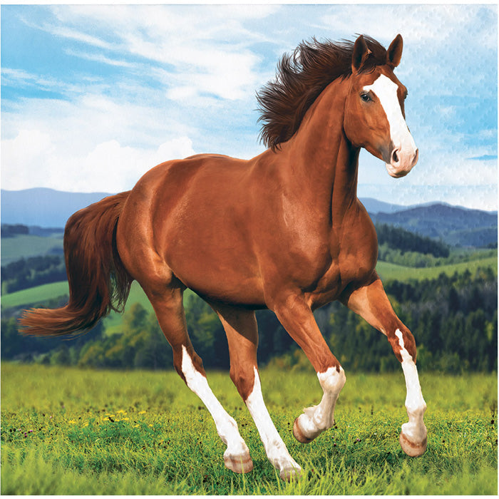 Bulk Wild Horse Beverage Napkins (192 per Case)