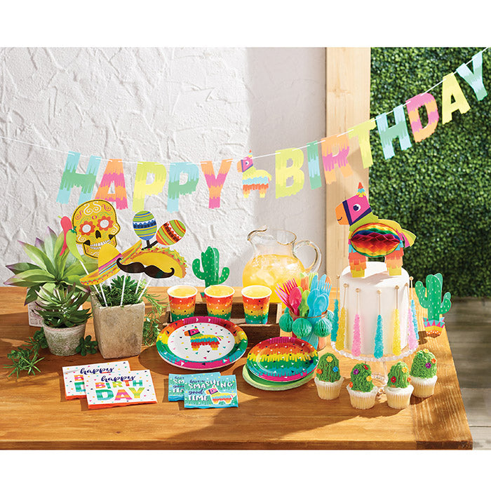 Bulk Fiesta Fun Happy Birthday Banners (12 per Case)