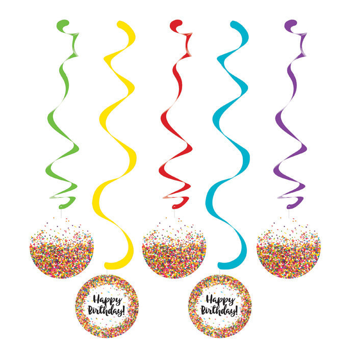 Bulk Confetti Sprinkles Dizzy Danglers (30 per Case)