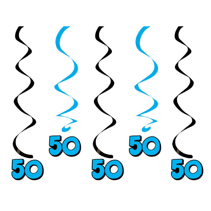 Bulk 50th Birthday Dizzy Danglers (30 per Case)