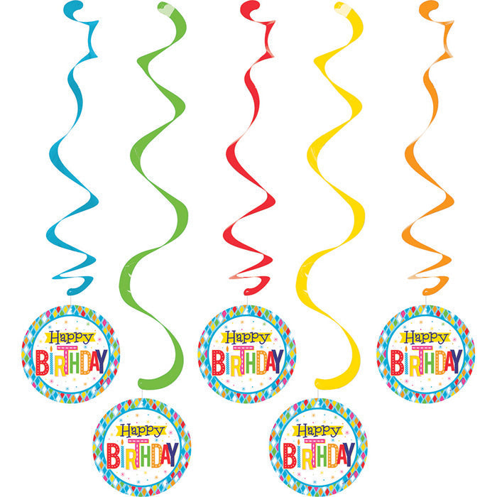 Bulk Bright Birthday Dizzy Danglers (30 per Case)