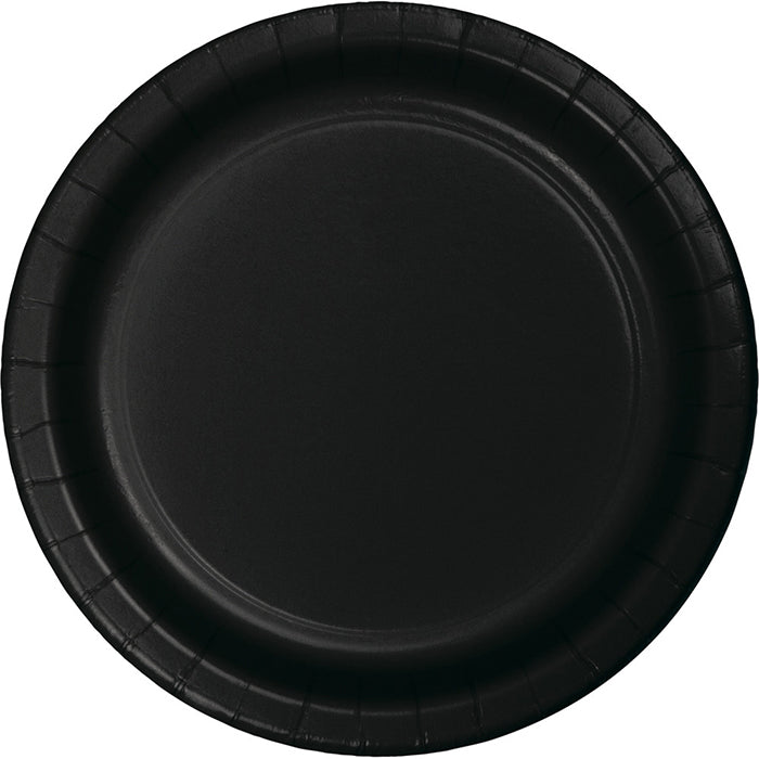 Bulk Black Velvet Value Friendly Paper Dessert Plates (96 per Case)