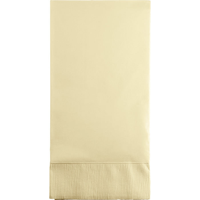 Bulk Ivory 3 Ply Guest Towels (192 per Case)