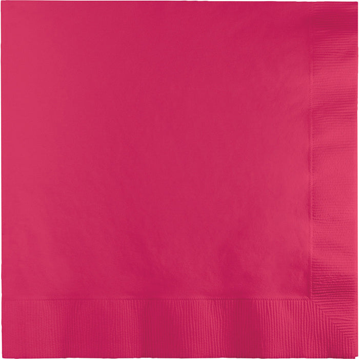 Bulk Hot Magenta Luncheon Napkins 3 ply (500 per Case)