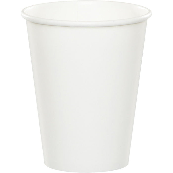 Bulk White Value Friendly 9 oz Hot & Cold Paper Cups (96 per Case)