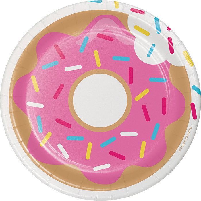 Bulk Donut Time Paper Dessert Plates (96 per Case)