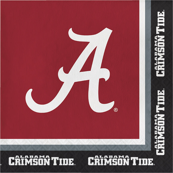 Bulk University of Alabama Luncheon Napkins (240 per Case)