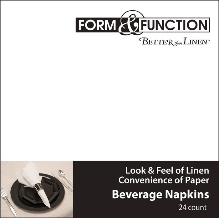 Bulk White Better than Linen Beverage Napkins (288 per Case)