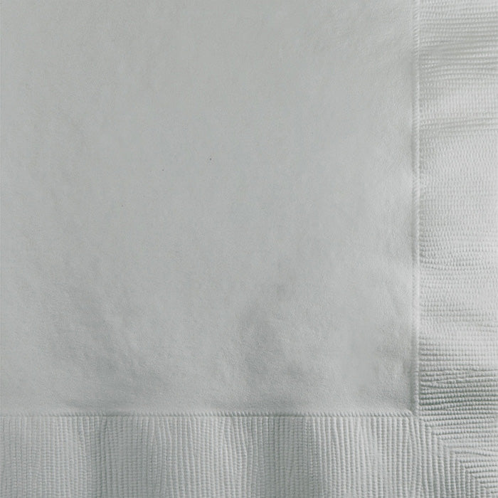 Bulk Shimmering Silver Value Friendly Beverage Napkins (240 per Case)