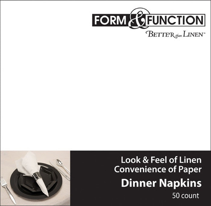 Bulk White Better than Linen Dinner Napkins Catering Pack (600 per Case)