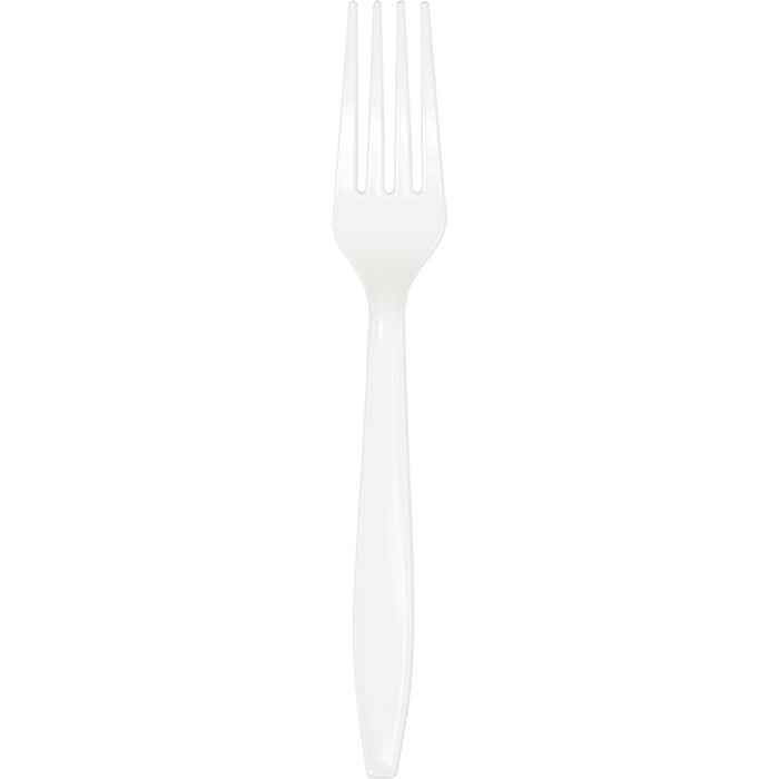 Bulk White Bulk Plastic Forks (600 per Case)