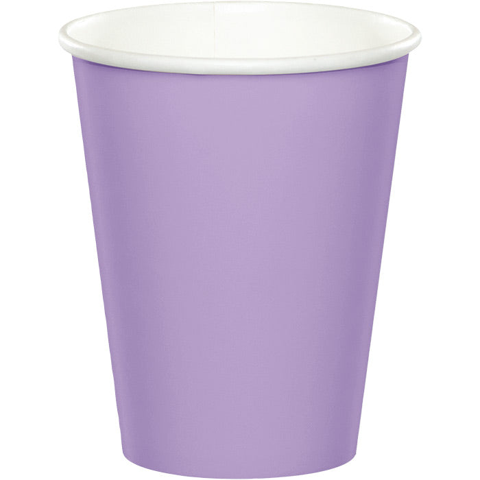 Bulk Luscious Lavender 9 oz Hot & Cold Paper Cups (240 per Case)