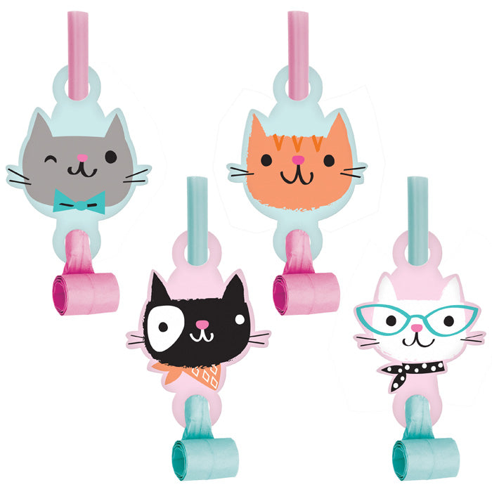 Bulk Purr-fect Cat Party Blowers (48 per Case)