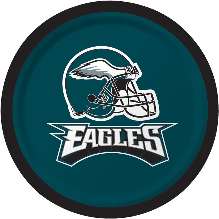 Bulk Philadelphia Eagles Paper Dessert Plates (96 per Case)