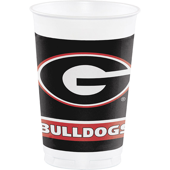 Bulk University of Georgia 20 oz Plastic Cups (96 per Case)