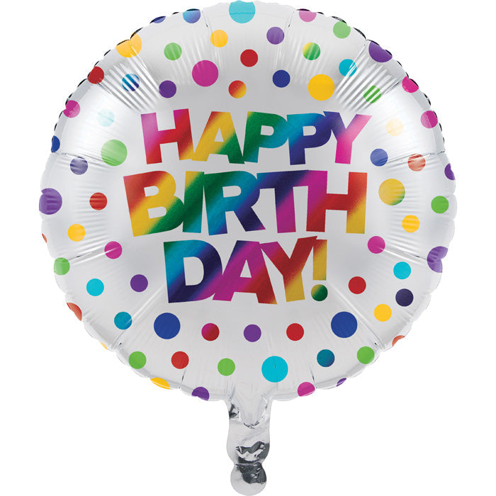 Bulk Rainbow Foil Mylar Balloons (10 per Case)