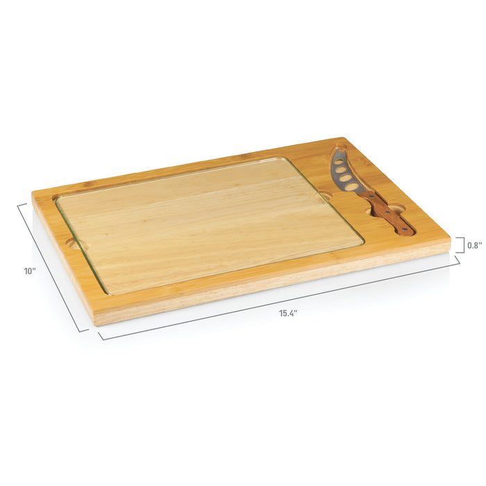 Icon Glass Top Cutting Board & Knife Set