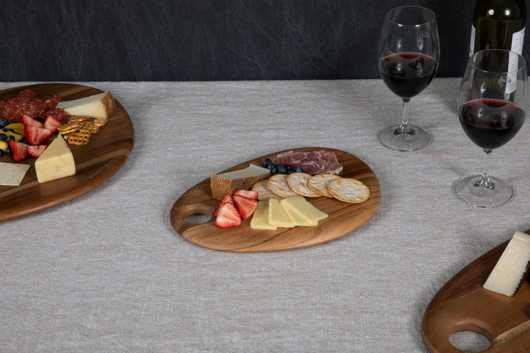 Pebble Shaped Acacia Serving Board 12" x 9"