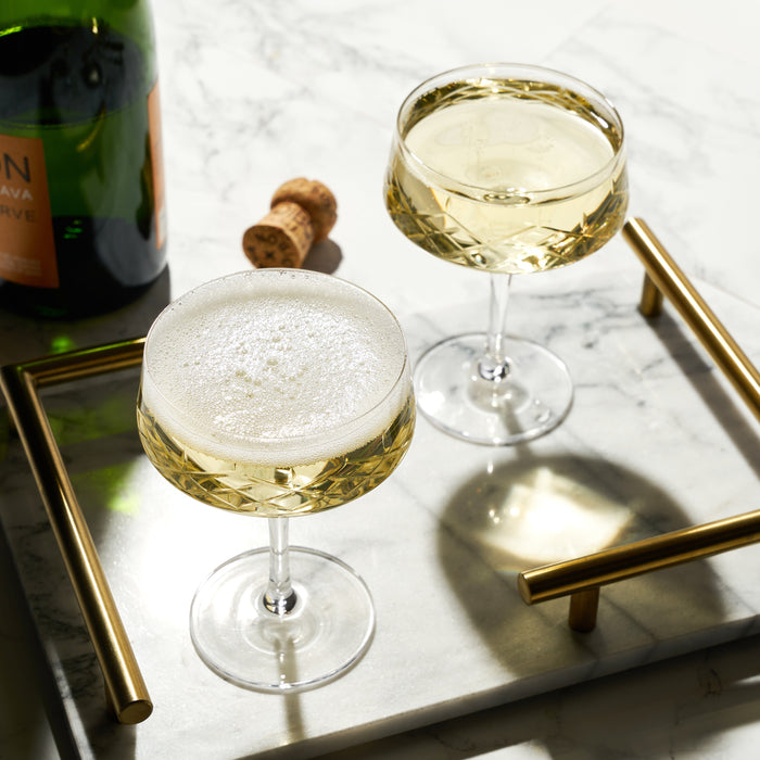 Admiral Crystal Coupe Glasses