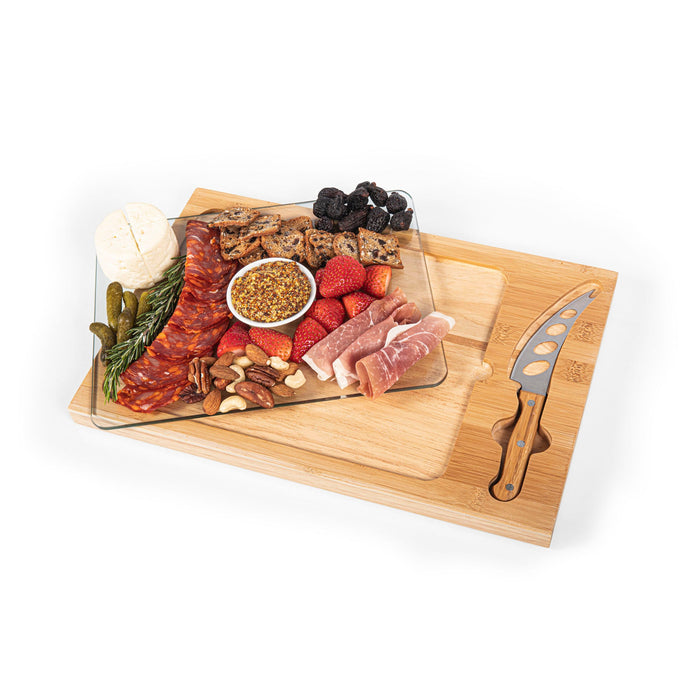 Icon Glass Top Cutting Board & Knife Set