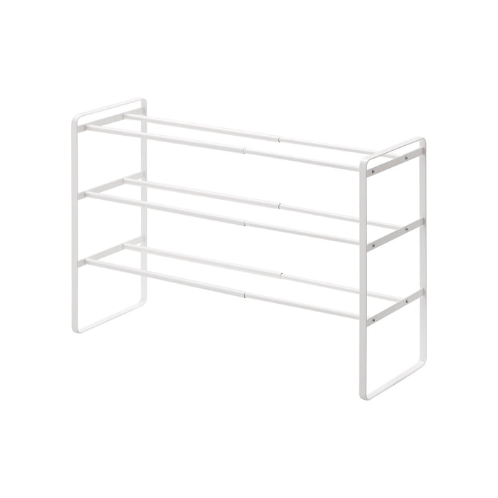 Three-Tier Expandable Shoe Rack (18" H)  - Steel