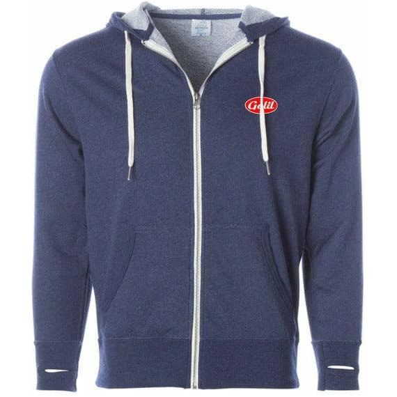 Zip Up Hoodie | Blue | Cotton | Galil