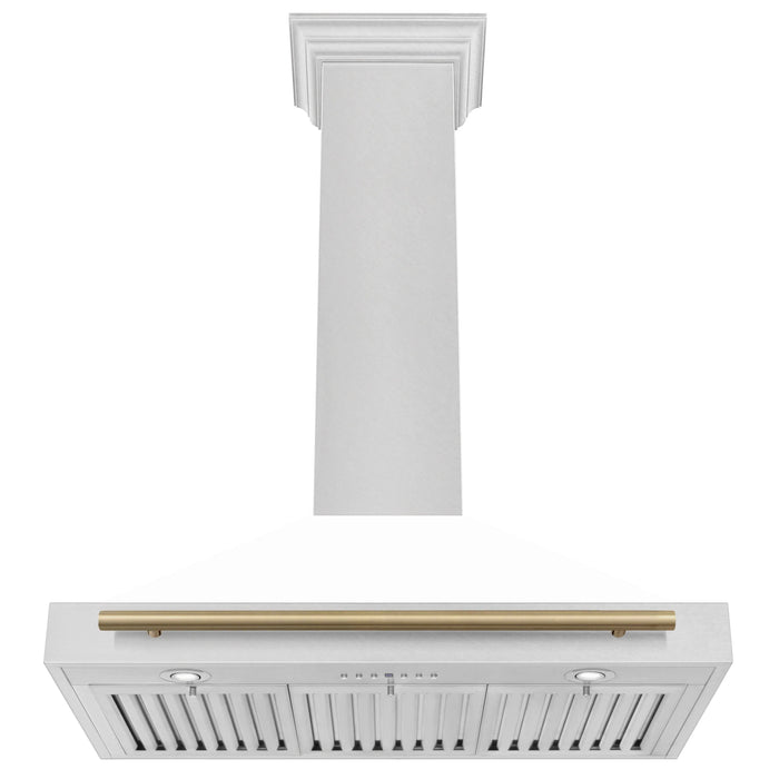ZLINE 48" Autograph Stainless Wall Range Hood KB4SNZ-WM48-CB