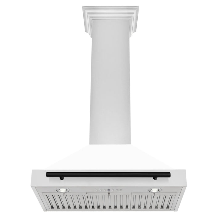 ZLINE 30" Autograph Stainless Wall Range Hood KB4STZ-30-MB