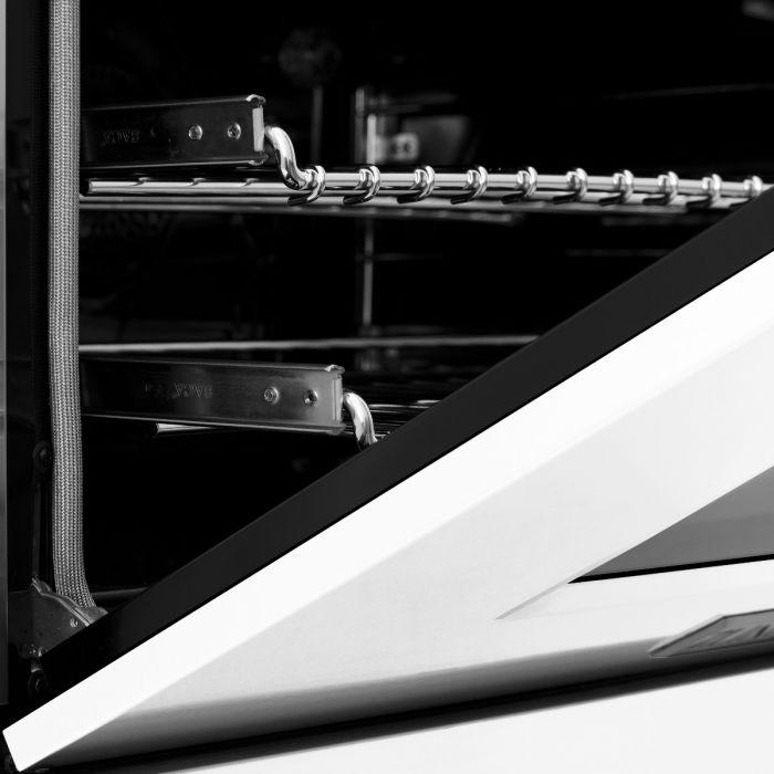 ZLINE 24" Professional Dual Fuel Range, Matte White Door, RA-WM-24