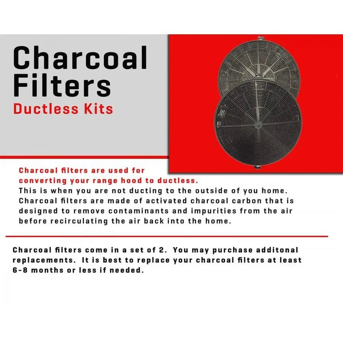 ZLINE 1 Set Charcoal Filters for Range Hoods w/Recirculating Option CF1