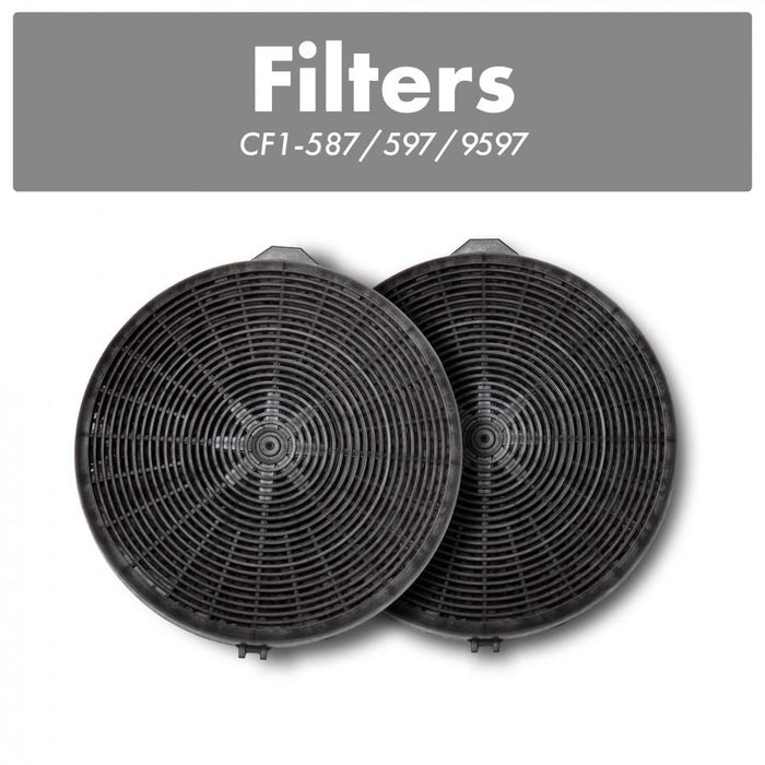 ZLINE 1 Set Charcoal Filters for Range Hoods w/Recirculating Option, CF1-587/597/9597