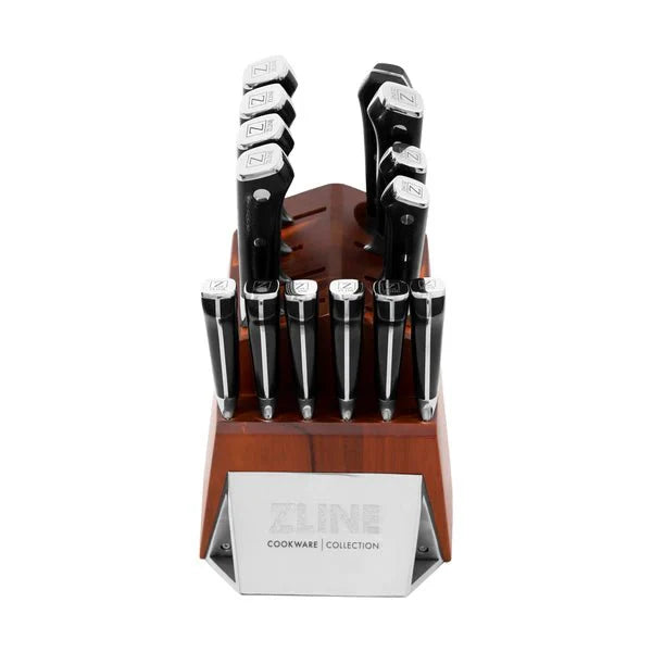 ZLINE 15-Piece Professional German Steel Kitchen Knife Block Set KSETT-GS-15