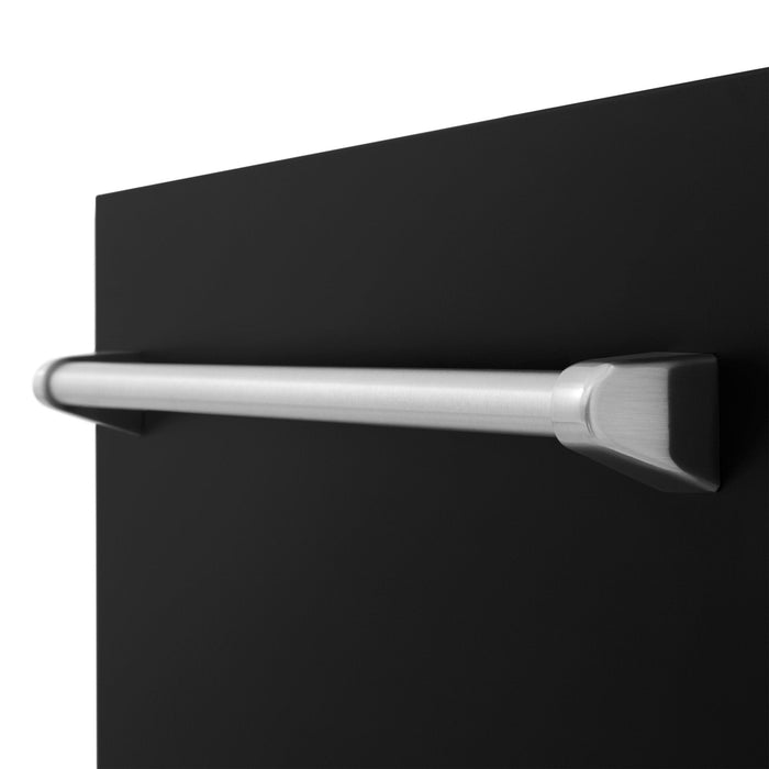 ZLINE 18" Dishwasher in Black matt panel, Stainless Tub, DWV-BLM-18