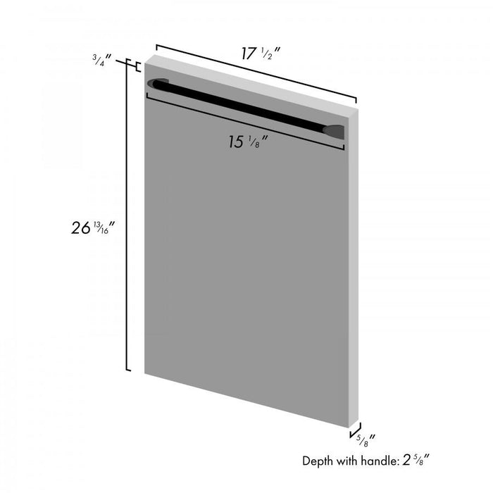 ZLINE 18" Dishwasher in Unfinished Wood with Stainless Steel Tub, DW-UF-H-18
