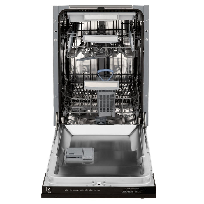 ZLINE 18" Dishwasher, Oil Rubbed Bronze panel, Stainless Tub, DWV-ORB-18