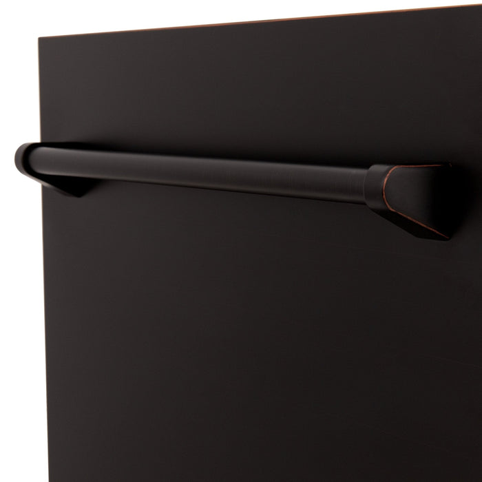 ZLINE 18" Dishwasher, Oil Rubbed Bronze panel, Stainless Tub, DWV-ORB-18