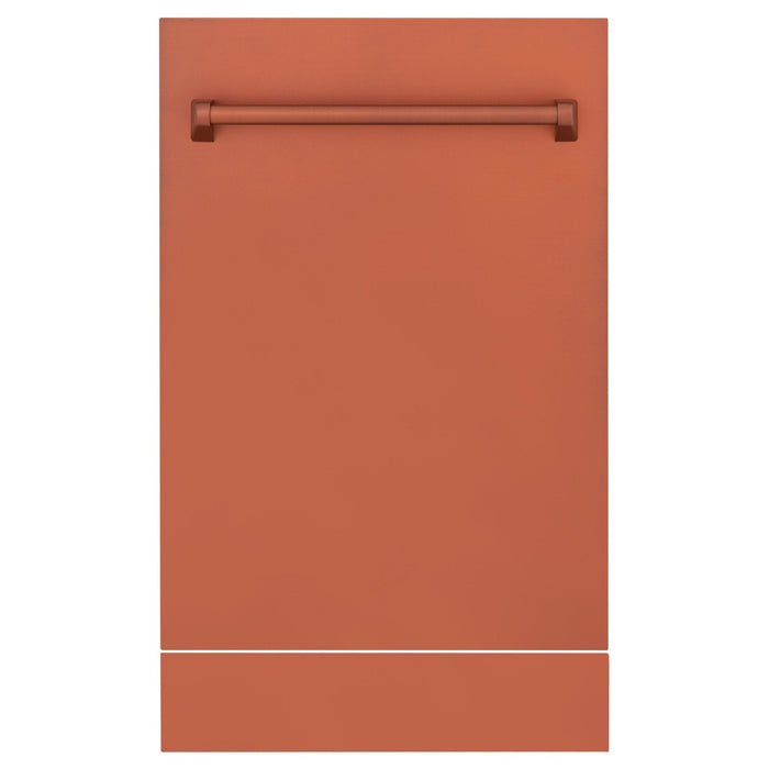ZLINE 18" Dishwasher with Copper panel, Stainless Tub, DWV-C-18