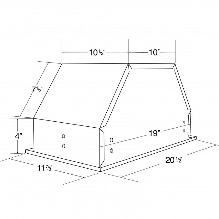 ZLINE 20.5" Range Hood Insert, Stainless Steel, E690