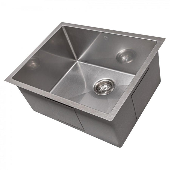 ZLINE 23" Undermount Single Bowl Sink DuraSnow Stainless Steel, SRS-23S