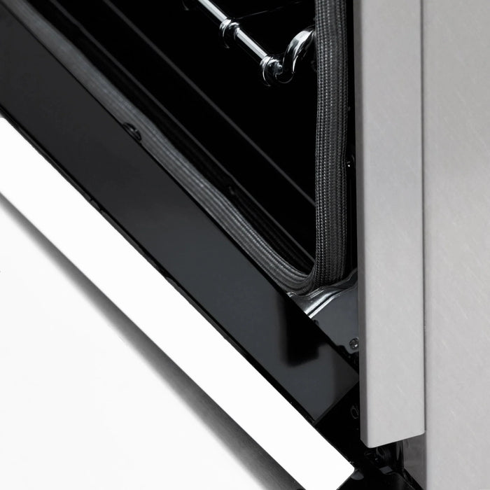 ZLINE 24" Autograph Gas Range, DuraSnow, White Door, RGSZ-WM-24-MB